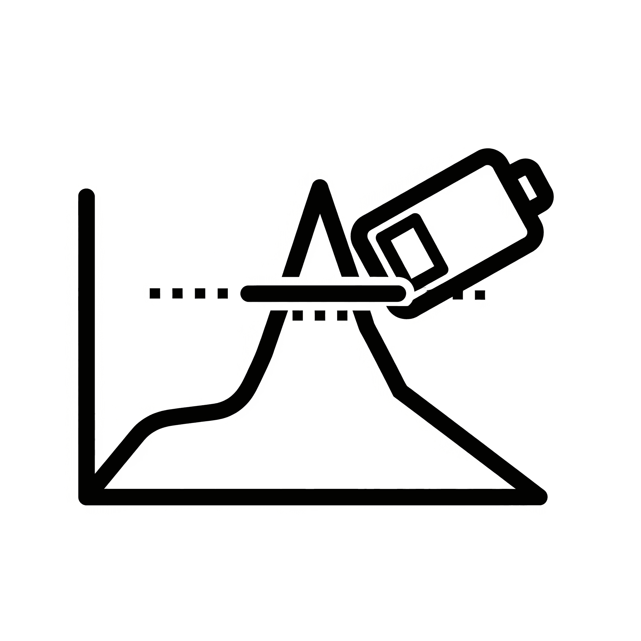 Peak shavin pictogram
