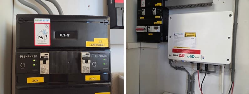 Enkelfase Enphase en Solaredge